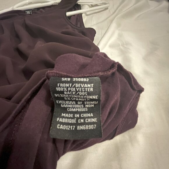 Le Chateau Women's Sleeveless Blouse, Medium, Purple - Picture 7 of 8